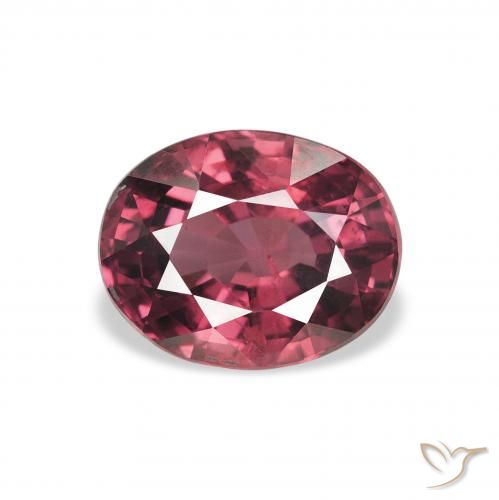 2.23ct Natürlicher rötlich-lila Rhodolith-Granat, Oval, VS