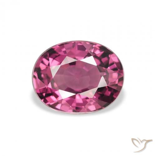 2.34ct Natürlicher Rosa Beere Lila Rhodolith-Granat, Oval, VS