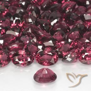 9,17 ctw natürlicher dunkelrot Rhodolith-Granat, Oval, VVS-VS