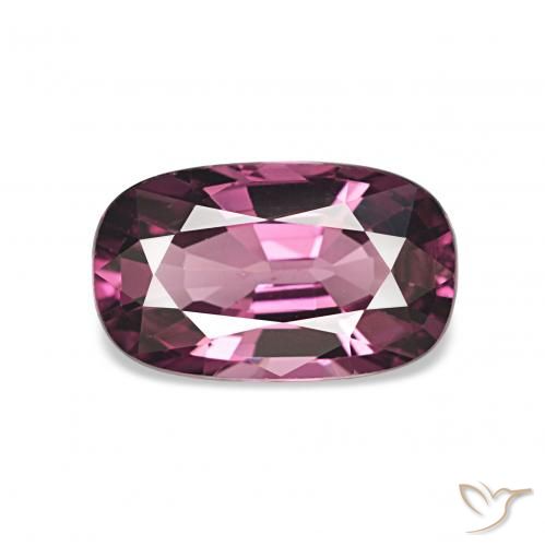 1.62ct rötlich-lila Rhodolith-Granat, Kissen, VVS-VS
