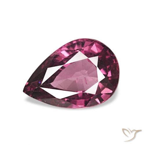 1.21ct Mittelviolett Rhodolith-Granat, Birnenform, VS