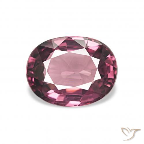 1.23ct Dunkles Magenta-Pink Rhodolith-Granat, Oval, VVS-VS