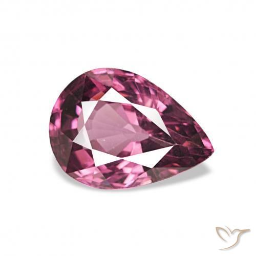 1.27ct Traube Rhodolith-Granat, Birnenform, VVS