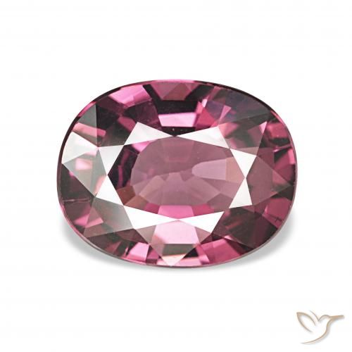 1.74ct Dunkles Magenta-Pink Rhodolith-Granat, Oval, VVS