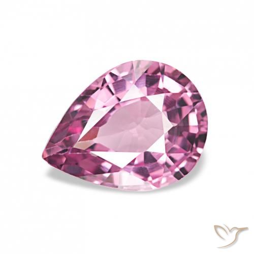 1.02ct rötlich-lila Rhodolith-Granat, Birnenform, VVS