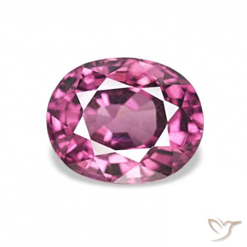 1.25ct Mittelviolett Rhodolith-Granat, Oval, VVS-VS