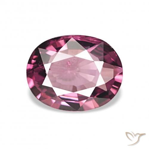 1.13ct Dunkles rötliches Lila Rhodolith-Granat, Oval, VVS-VS