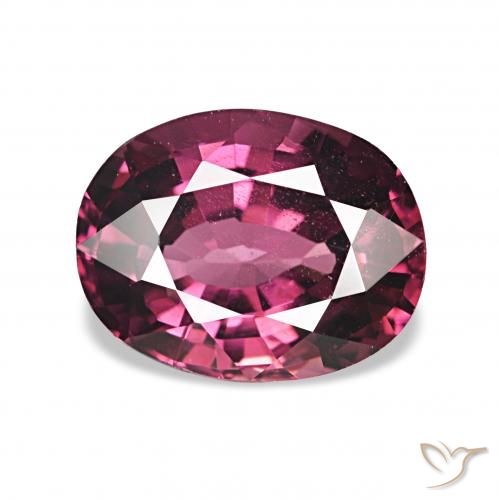 1.65ct tieflila Rhodolith-Granat, Oval, VVS-VS