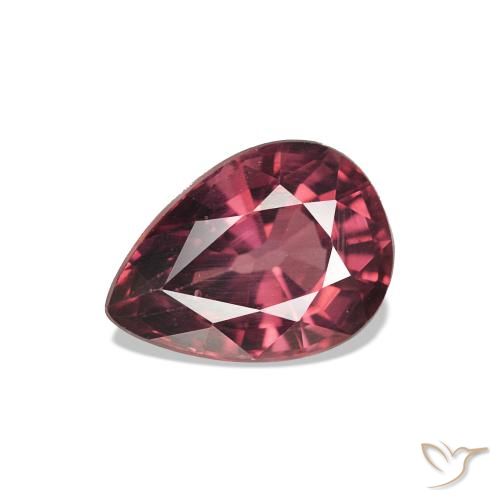 1.13ct Scharlachrot Rhodolith-Granat, Birnenform, VVS-VS
