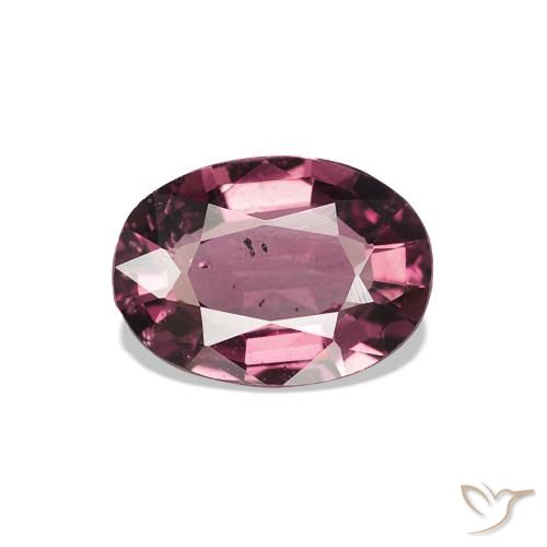 0.82ct Dunkles Magenta-Pink Rhodolith-Granat, Oval, VS-SI
