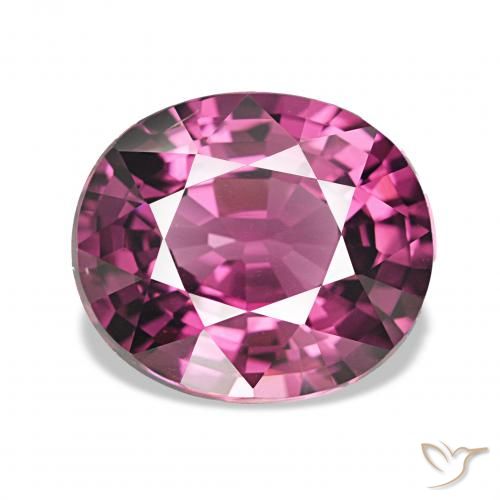 4.21ct Dunkelrosa Beere Lila Rhodolith-Granat, Oval, VVS