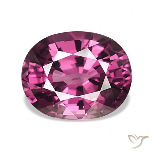 4.24ct Medium Dark-Purple Rhodolith-Granat, Oval, VVS