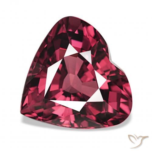 4.75ct Medium Dark-Red Rhodolith-Granat, Herz, VVS