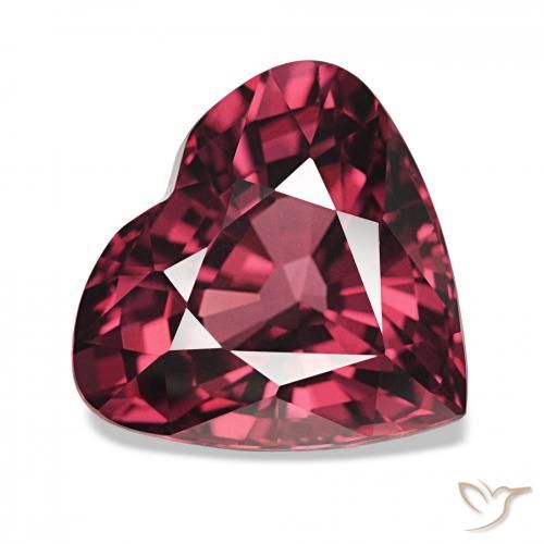 9,17 ctw natürlicher Medium Dark-Red Rhodolith-Granat, Herz, VVS
