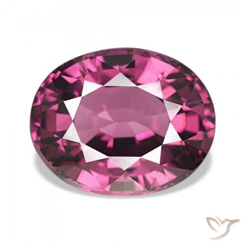 4.83ct Tiefes Magenta-Pink Rhodolith-Granat, Oval, VVS