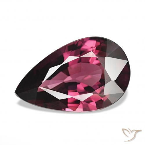 4.23ct Lila Rot Rhodolith-Granat, Birnenform, VVS