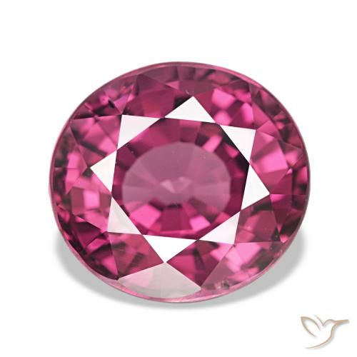 4.73ct Mittelviolett Rhodolith-Granat, Oval, VVS-VS