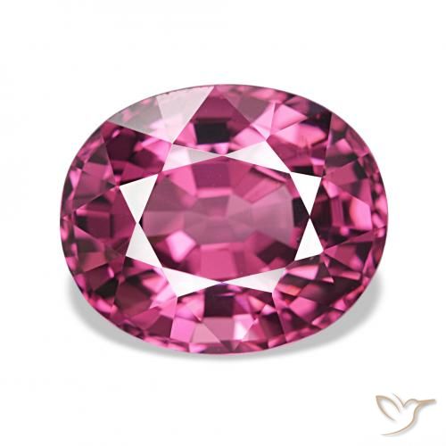 4.27ct Rosa Beere Lila Rhodolith-Granat, Oval, VS