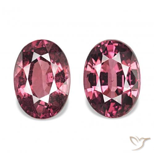 2.09ctw Lila Rot Rhodolith-Granat, Oval, VS