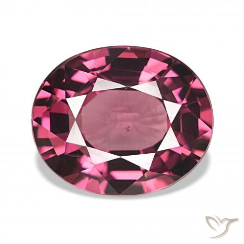 4.78ct Himbeerrot Rhodolith-Granat, Oval, VS