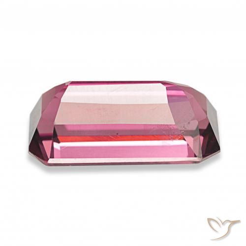 9,17 ctw natürlicher Himbeerrot Rhodolith-Granat, Smaragdschliff, VS