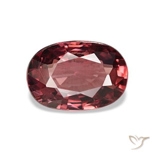 0,96 ctw natürlicher roter Rhodolith, Oval Schliff, VS-SI