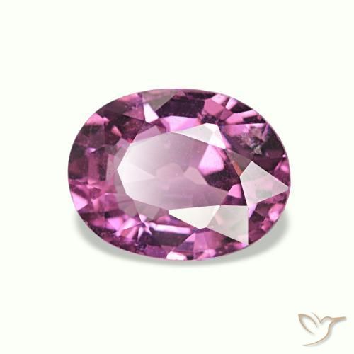 1,08 ctw natürlicher purpurfarbener Rhodolith, Oval Schliff, VS