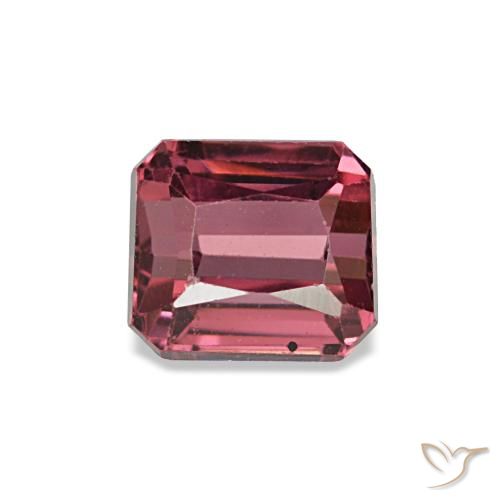 0.98ct Roter Rhodolith, Smaragdschliff, VS