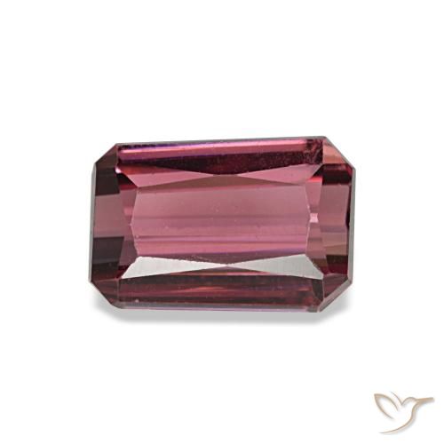 1.49ct Roter Rhodolith, Smaragdschliff, VVS-VS