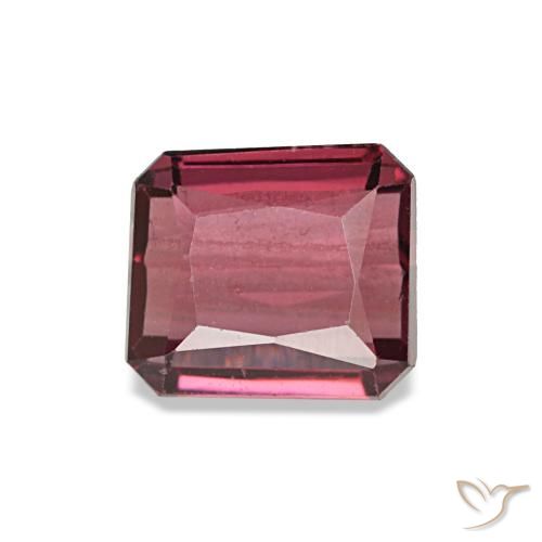 0.93ct Roter Rhodolith, Smaragdschliff, VVS-VS