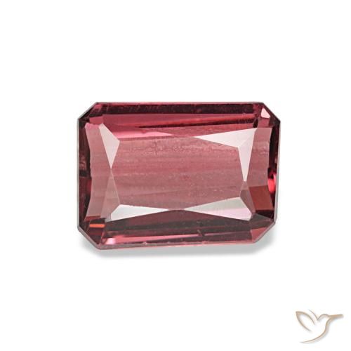 1.14ct Roter Rhodolith, Smaragdschliff, VS
