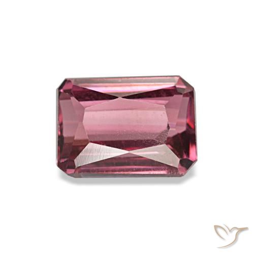 1.09ct Roter Rhodolith, Smaragdschliff, VS