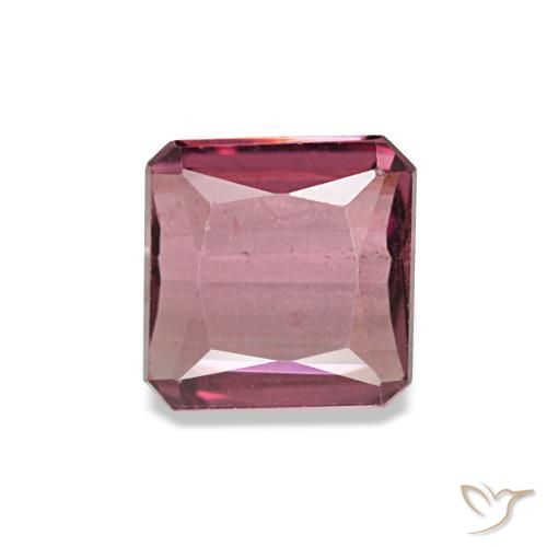 0.98ct Roter Rhodolith, Smaragdschliff, VS