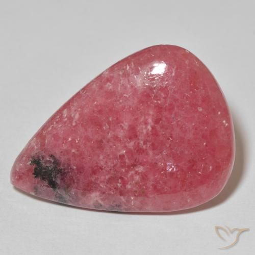 32.53ct Natürlicher Rot Rhodonit, Birnenform, Lichtundurchlässig, Photo A