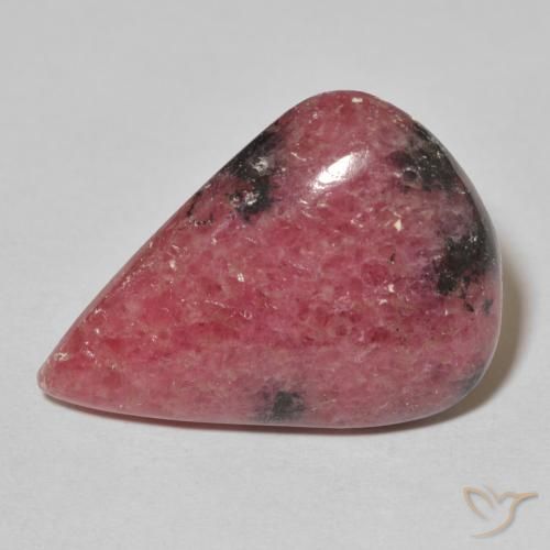 22.34ct Natürlicher Mehrfarbig Rhodonit, Birnenform, Lichtundurchlässig, Photo A
