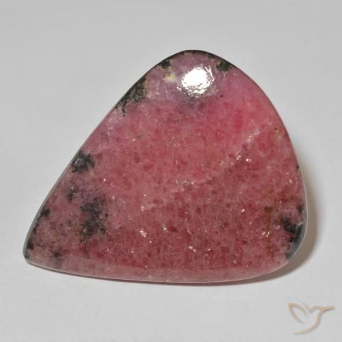 54.82ct Natürlicher Mehrfarbig Rhodonit, Birnenform, Lichtundurchlässig, Photo A