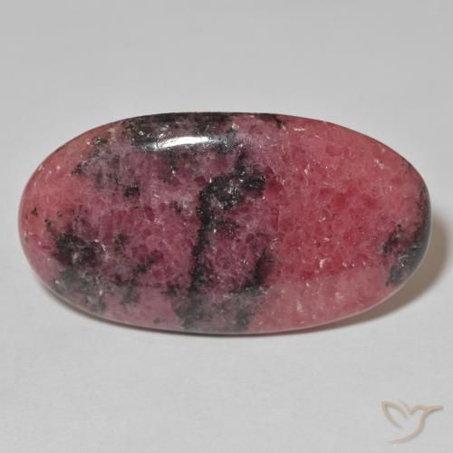 59.30ct Natürlicher Mehrfarbig Rhodonit, Oval, Lichtundurchlässig, Photo A