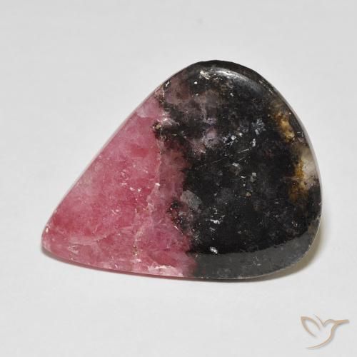 25.15ct Natürlicher Mehrfarbig Rhodonit, Birnenform, Lichtundurchlässig, Photo A