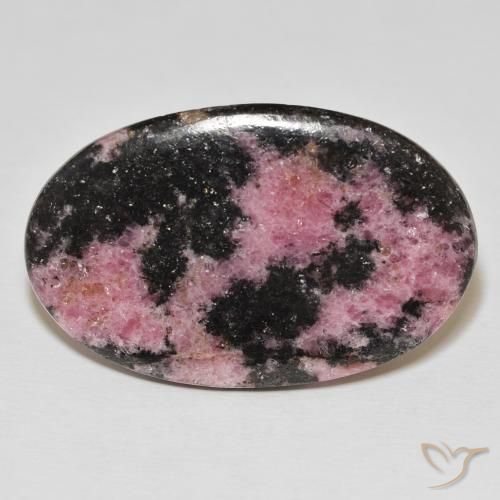 37.46ct Natürlicher Mehrfarbig Rhodonit, Oval, Lichtundurchlässig, Photo A