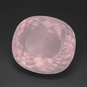 139,70 ctw natürlicher rosafarbener Rosenquarz, Transparent, Transparent / Lichtdurchlässig