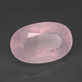 138,35 ctw natürlicher rosafarbener Rosenquarz, Transparent, Transparent / Lichtdurchlässig