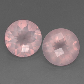  ct natürliche rosafarbener Rosenquarz-Edelsteine, Transparent, Transparent / Lichtdurchlässig