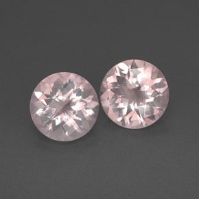  ct natürliche rosafarbener Rosenquarz-Edelsteine, Transparent, Transparent / Lichtdurchlässig