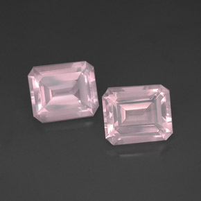 ct natürliche rosafarbener Rosenquarz-Edelsteine, Transparent, Transparent / Lichtdurchlässig
