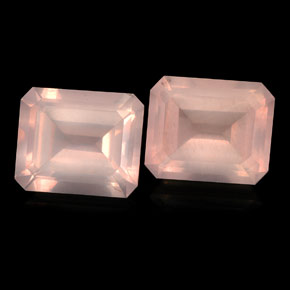  ct natürliche rosafarbener Rosenquarz-Edelsteine, Transparent, Transparent / Lichtdurchlässig
