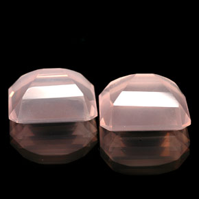  ct natürliche rosafarbener Rosenquarz-Edelsteine, Transparent, Transparent / Lichtdurchlässig
