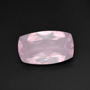 11,28 ctw natürlicher rosafarbener Rosenquarz, Transparent, Transparent / Lichtdurchlässig