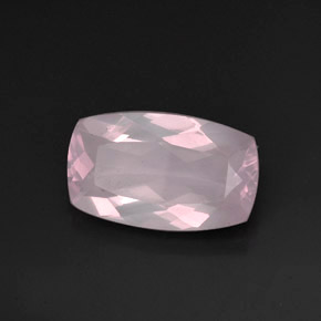 11,28 ctw natürlicher rosafarbener Rosenquarz, Transparent, Transparent / Lichtdurchlässig