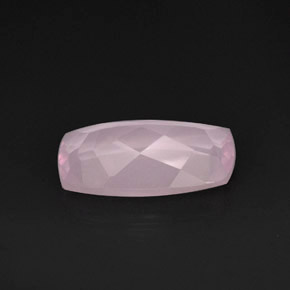 11,28 ctw natürlicher rosafarbener Rosenquarz, Transparent, Transparent / Lichtdurchlässig