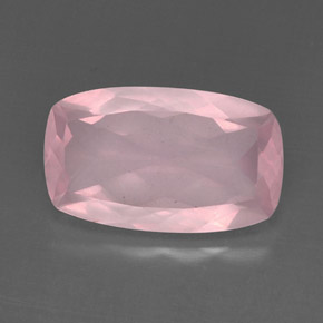11,86 ctw natürlicher rosafarbener Rosenquarz, Transparent, Transparent / Lichtdurchlässig